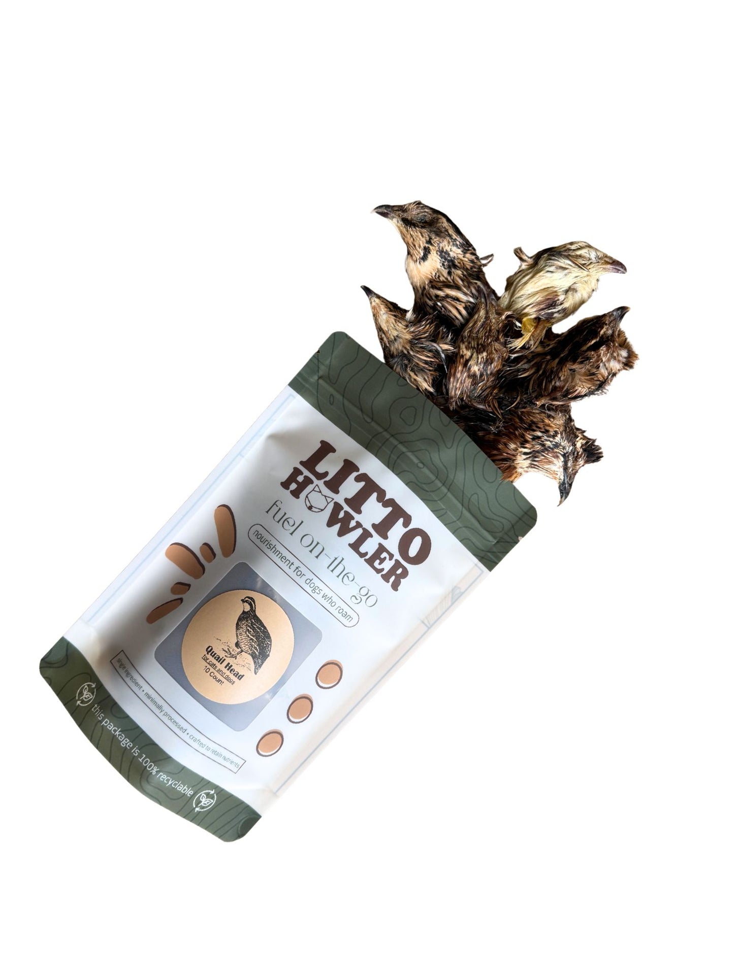 Quail Heads - For Cats and Dogs