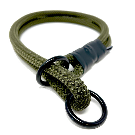 IN STOCK: Rope Slip Collar - 18 Inches - Ranger Green 10mm