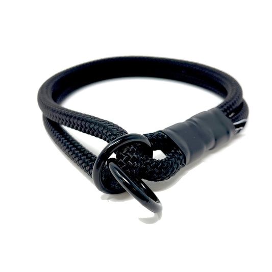Rope Slip Collar - Black 10mm