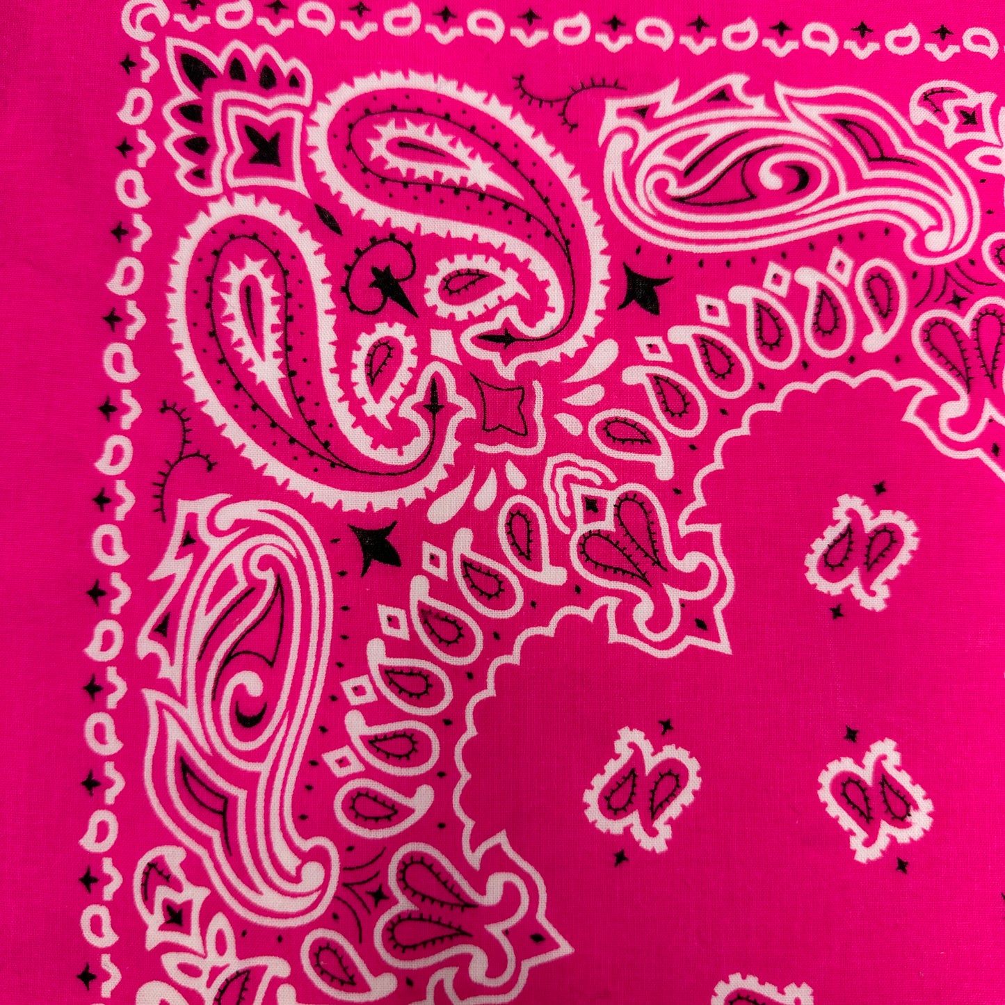 Custom Embroidered Vintage Bandana - Pink