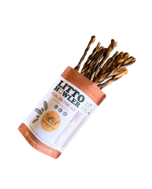 Dehydrated Braided Pig Pizzle Chew | 6 Count