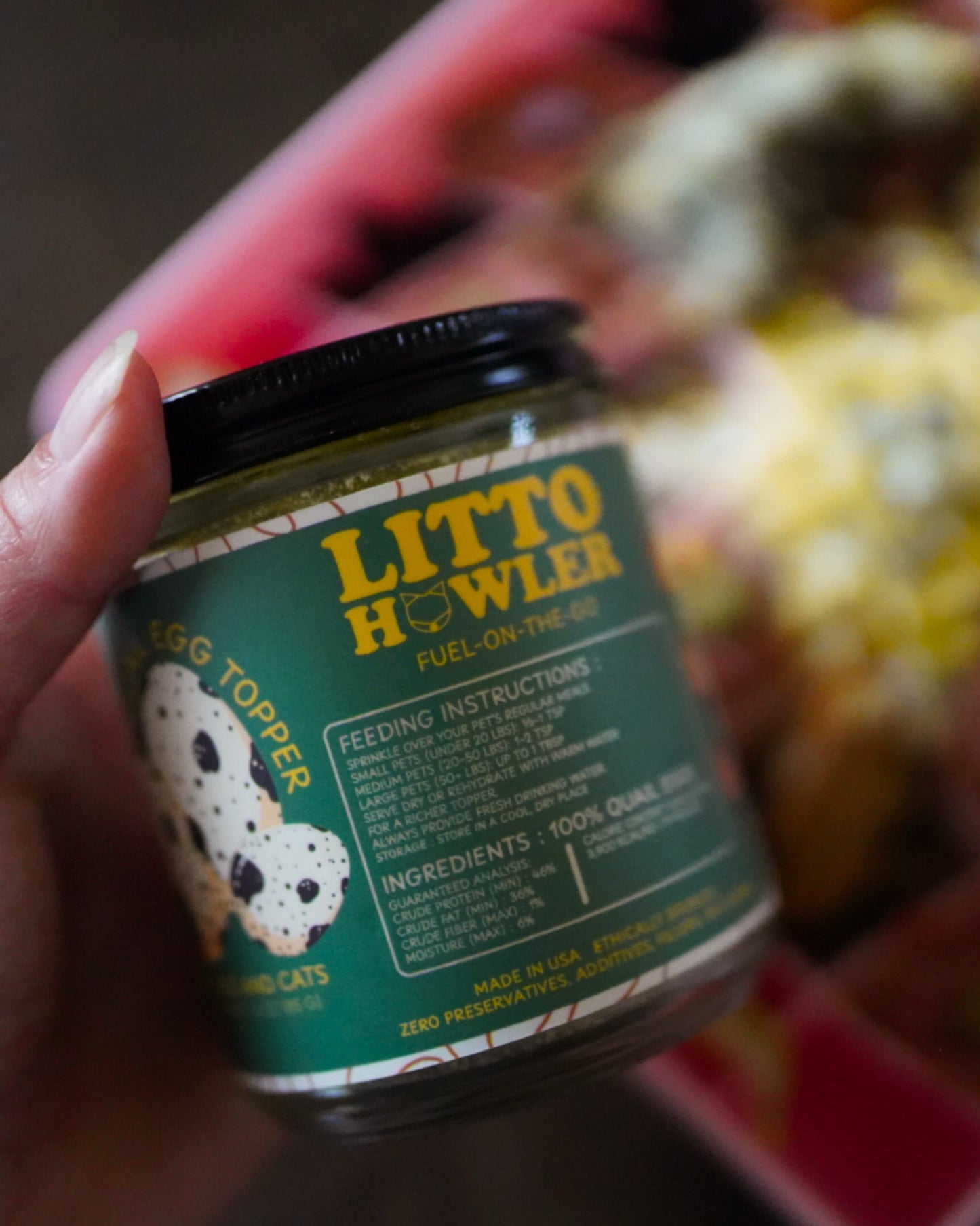 Freeze-Dried Quail Egg Topper