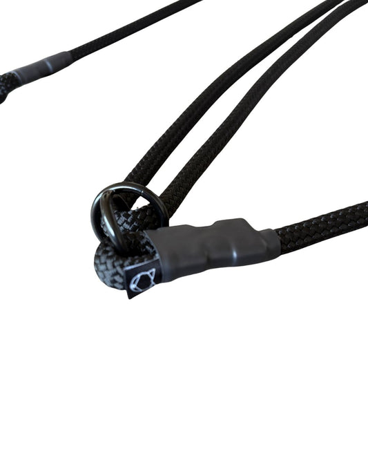 IN STOCK: Adjustable Hands-Free Leash - 8 FT - Black 10mm