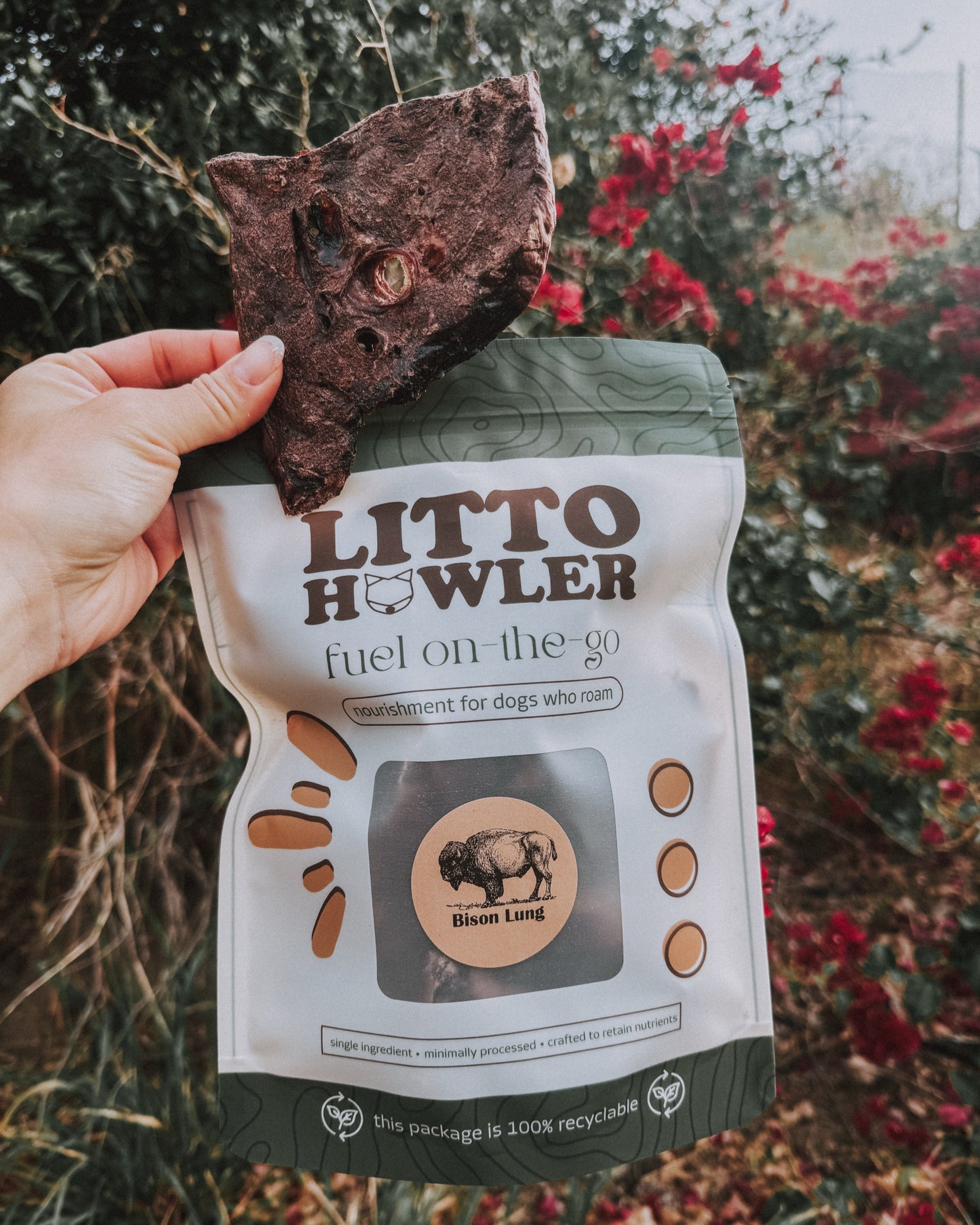 Dehydrated Bison Lung | 2 oz
