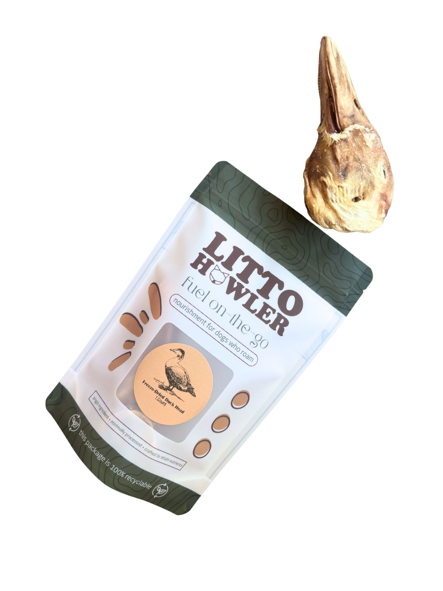 Freeze Dried Duck Head