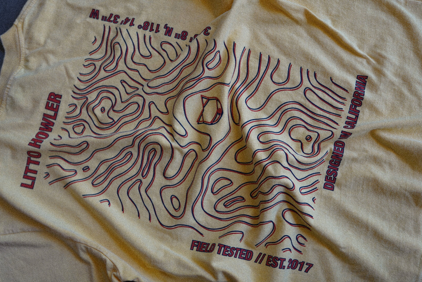 Topography T-Shirt - Butter Yellow