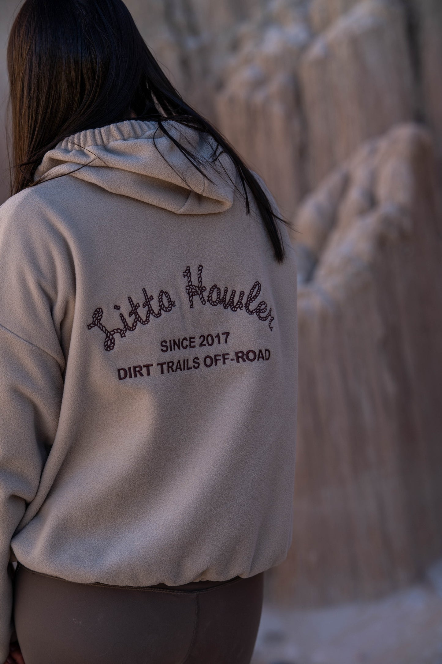 Litto Howler Polar Fleece Hoodie - Summit Linen