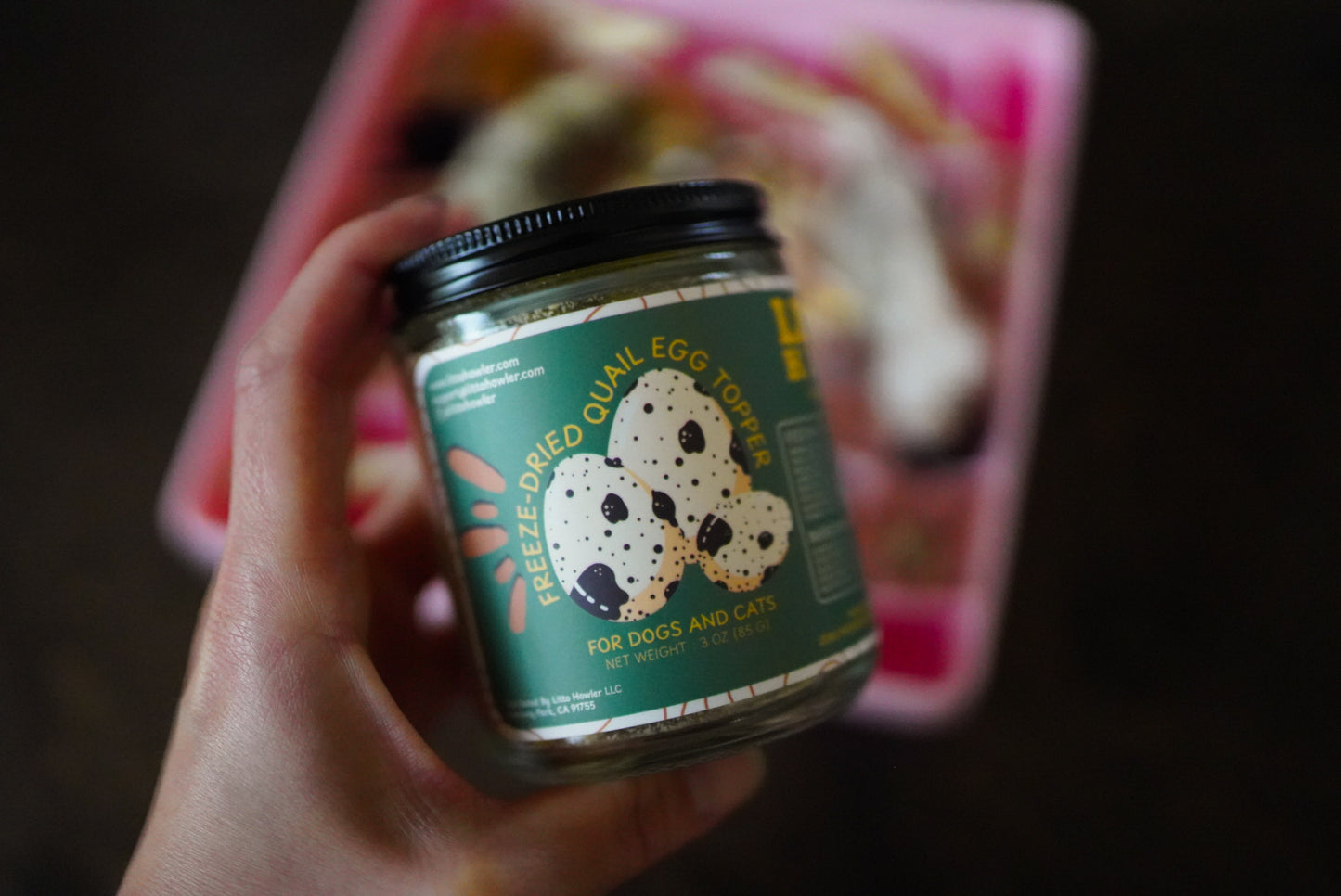 Freeze-Dried Quail Egg Topper