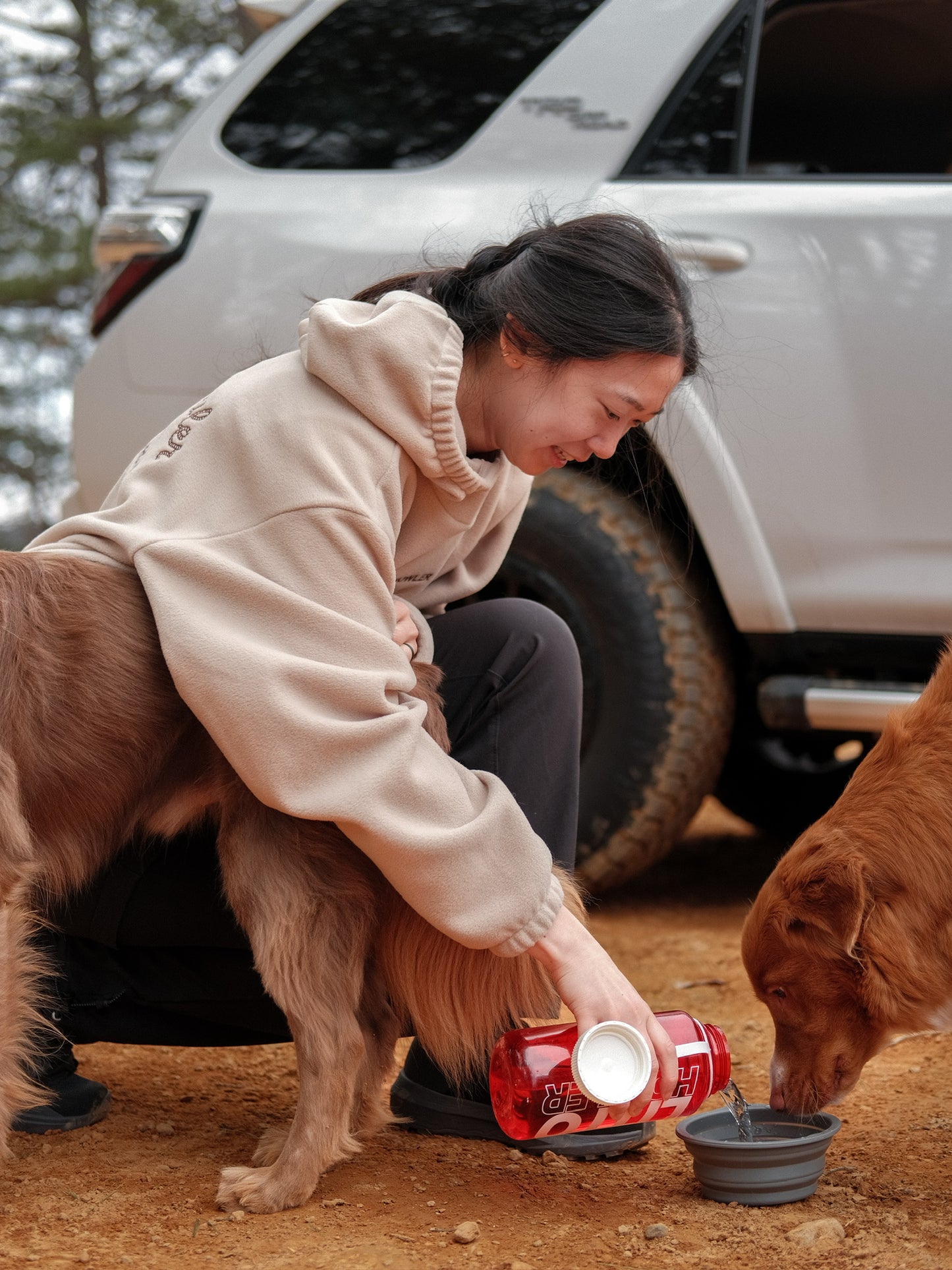 Litto Howler Polar Fleece Hoodie - Summit Linen