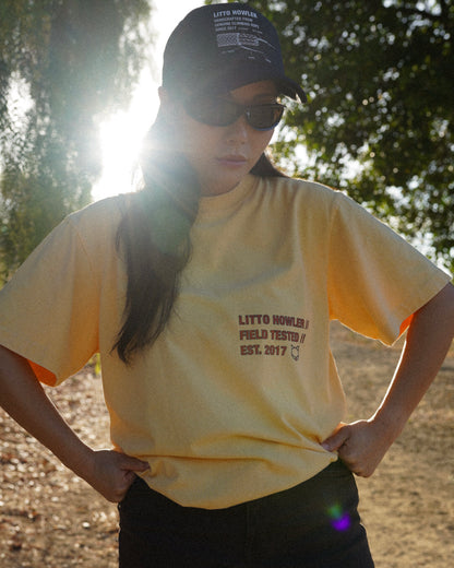 Topography T-Shirt - Butter Yellow