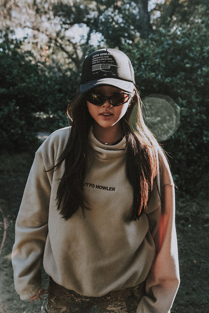 Litto Howler Polar Fleece Hoodie - Summit Linen