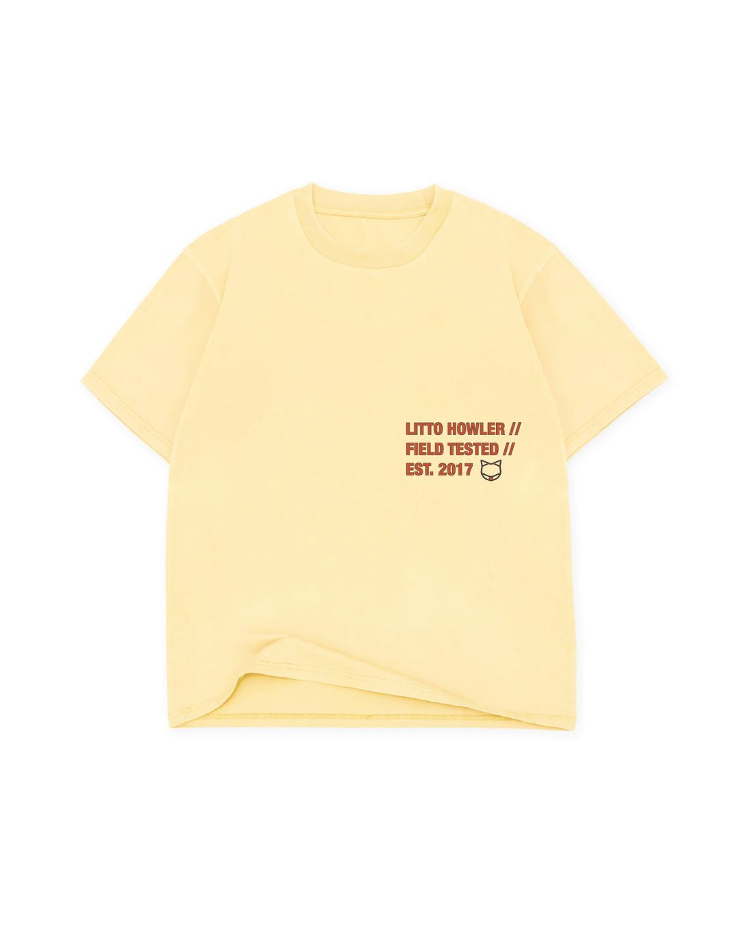 Topography T-Shirt - Butter Yellow