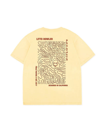 Topography T-Shirt - Butter Yellow
