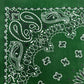 Custom Embroidered Vintage Bandana - Green