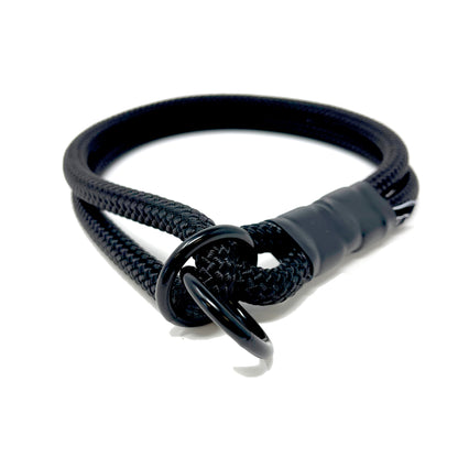 Rope Slip Collar - Black 10mm