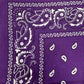Custom Embroidered Vintage Bandana - Purple